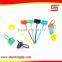 black thin silicone soft cable tie with label tag mount