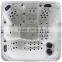 Fountain outdoor hot tub swim spa pool with color fall