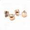 Gold Metal End Cap For Leather Cord