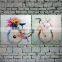 new designs Abstract oil Paintings bycicle