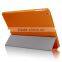 Ultra Slim Tri-Fold PU Leather Case with Crystal Hard Back Smart Stand Case Cover for iPad AIR 2