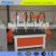 Six Spindles 4 Axis CNC router 3D Engraving Machine for Advertisement And Wood Process