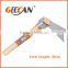Stainless two-way garden hand pick hoe and rake with wooden handle