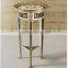 Italy Brilliant Crystal Decorated Side Table/Lamp Table, Attrative Ebony Wood Veneer Side Table/Lamp Table with Leather Detials