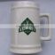 700ml Cearamic beer mug with handle and silver printing