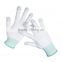 High Quality Antistatic White PU Finger Dipped Carbon Fiber,touchscreen work glove