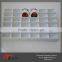 White PVC display lining rack by vacuum forming