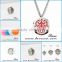 Latest stainless steel essential oil diffuser necklace aromatherapy diffuser locket