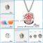 Silver Plating Aroma Aromatherapy Locket Necklace Essential Oils Perfume Pendant