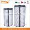 Modern Cylinder Stainless Steel Laundry Basket