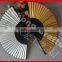 Gold and silver color Japanese hand fan
