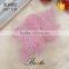 Fashion pearl center pink rose organza dress applique for baby girl