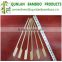 Disposable green skin bamboo skewer/stick for bbq