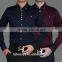 Men formal Black pontied T/C dress shirt 2015