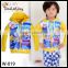 big hero 6 robot baymax mascot costume for kids cotton plain yellow zip up hoodie