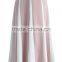 Color-block box pleats stripes women elegant long skirts