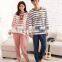 2015 wholesale striped style couple pajamas