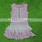 2017 Hot Style Persnickety Baby Girls Clothes Cotton Stripe Lace Ruffle Comfortable T-Shirt Sleeveless Beautiful Top