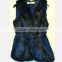 European station new V-neck fur vest female long woolen mace vest imitation rex rabbit fur warm jacket wholesale