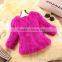 True female rabbit fur coat