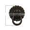 Antique Bronze Round Lion Face Pattern Carved Jewelry Wooden Box Pull Handle Dresser Drawer For Cabinet Door 23mm
