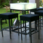 lighted led square bar table