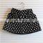 Wholesale Girls Latest Party Wear Suits Design For Baby Kids Boutique Clothing Chiffon Tops + Polka Dot Skirts 2pcs Sets