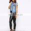2016 Latest new design waistcoats online denim waistcoats