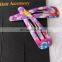 Wholesale goody printed flowers girls snap clip barrette
