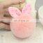 Lovely Pink Color Rabbit Fur Ball Bag Pendant Fur Pompom Keychain Keyring