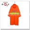 orange street sweeper nylon rain coat for road cleaner