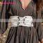 Hot Women Bandage Shape-Making Lace Up White Belt Fashion Wide Waist Belt Women