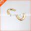 Good quality gold metal shining U shape metal garments and bag making accessories