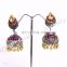 Dangle drop Earrings wholesale, jhumki with stone and pearl, oxidize jewelry, designer bali, antique collection