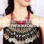 Indian Designer Tribal Fusion Afghani Old Coin NECKLACE - Vintage Festival Jewelry - Afghan Tribal Necklace