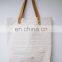 Heavy canvas designer shoulder shopping bags