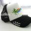Custom Adjustable Black White Trucker Hat