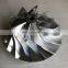 HX82 4048020 UPGRADE 97.50/152.04mm 8+8 Blades Turbo Milling/aluminum 2618 /billet Compressor Wheel