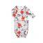 Newborn Baby Stylish Brushed Silkmilk Flower Printing Baby Sleep Gown Clothes Wholesale Baby Girls Sleeping Bags.