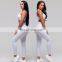 Hot selling Jacquard crop vest top with legging yoga suit Jogging suit two pieces women clothing