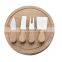 cheese knives and wooden cutting board home and kitchen use 5 in 1 cheese knife set