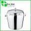 Wholesales Barware stailess steel round metal plastic led ice bucket with lid with handle                        
                                                Quality Choice