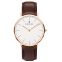 Stainless Steel Fashion Women Watches Man Genuine Leather Ultrathin Quartz Watch