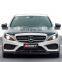 Carbon fiber body kit for Mercedes Benz C class c200 c300 w205 front lip rear diffuser side skirts hood bonnet and trunk spoiler