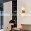 Nordic modern minimalist golden strip wall lamps for decoration