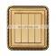 Type 86 UK/EU Standard 4 Gang 1/2 Way Wall Push Button Light Switch Copper Wire Drawing Panel Socket and Switches Electrical 10A