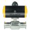DKV motorized pneumatic directional valve double acting spring return pneumatic valve actuator
