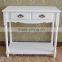 KD WOODEN MDF white desk side console table