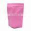 Custom Logo Laminated Heat Sealing Vacuum Packing Bags  plain sealing bag pink For Food