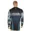 Mens long sleeve quick dry outdoor polyester sublimation fishing shirt UV-protection shirts
